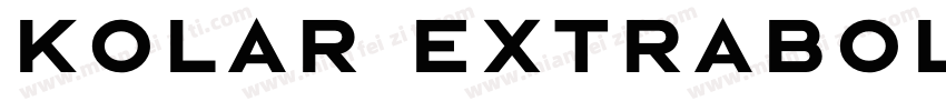 Kolar ExtraBold字体转换